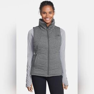 The North Face Pseudio puffer vest gray‎ women’s size medium winter casual